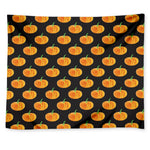 Watercolor Pumpkin Pattern Print Tapestry