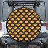 Watercolor Pumpkin Pattern Print Tire Cover