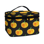 Watercolor Pumpkin Pattern Print Travel Makeup Bag