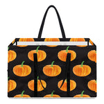 Watercolor Pumpkin Pattern Print Utility Tote Bag