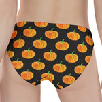 Watercolor Pumpkin Pattern Print Women's Panties