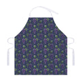 Watercolor Purple Grapes Pattern Print Adjustable Apron