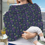 Watercolor Purple Grapes Pattern Print Baby Seat Cover