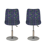 Watercolor Purple Grapes Pattern Print Bar Stool Covers