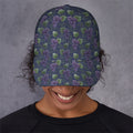 Watercolor Purple Grapes Pattern Print Baseball Cap