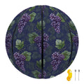 Watercolor Purple Grapes Pattern Print Basketball