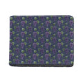 Watercolor Purple Grapes Pattern Print Bifold Wallet