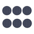 Watercolor Purple Grapes Pattern Print Coaster Set