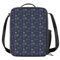 Watercolor Purple Grapes Pattern Print Crossbody Lunch Bag