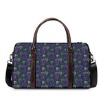 Watercolor Purple Grapes Pattern Print Duffle Bag