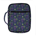 Watercolor Purple Grapes Pattern Print Front Pocket Bible Bag