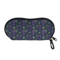 Watercolor Purple Grapes Pattern Print Glasses Case