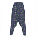 Watercolor Purple Grapes Pattern Print Hammer Pants