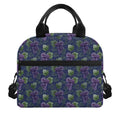 Watercolor Purple Grapes Pattern Print Insulated Lunch Bag