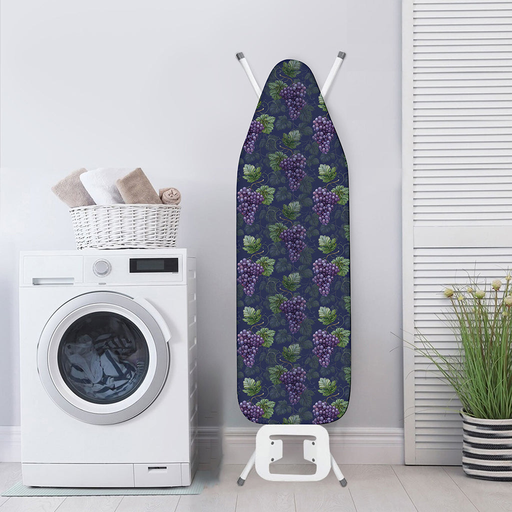 Watercolor Purple Grapes Pattern Print Ironing Board Cover