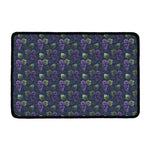 Watercolor Purple Grapes Pattern Print Kitchen Mat