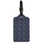 Watercolor Purple Grapes Pattern Print Luggage Tag
