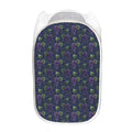 Watercolor Purple Grapes Pattern Print Mesh Laundry Hamper