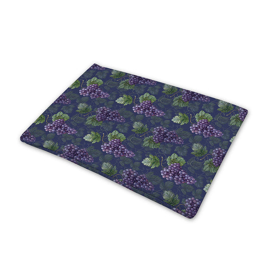 Watercolor Purple Grapes Pattern Print Pet Cooling Mat Cover
