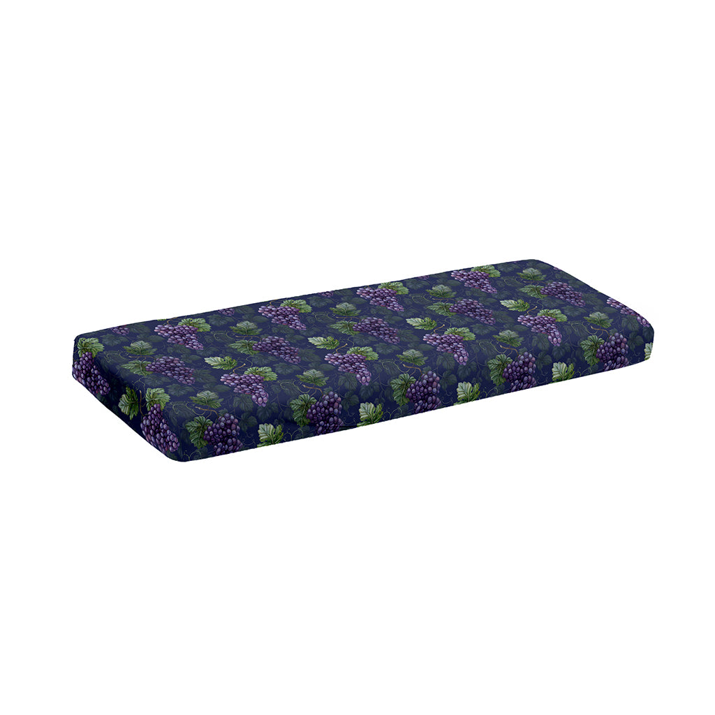 Watercolor Purple Grapes Pattern Print Piano Keyboard Cover