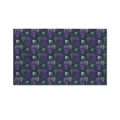 Watercolor Purple Grapes Pattern Print Polyester Flag