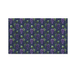 Watercolor Purple Grapes Pattern Print Polyester Flag