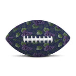 Watercolor Purple Grapes Pattern Print Rugby Ball