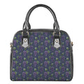 Watercolor Purple Grapes Pattern Print Shoulder Handbag