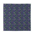 Watercolor Purple Grapes Pattern Print Silk Bandana