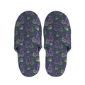 Watercolor Purple Grapes Pattern Print Slippers