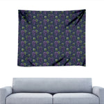 Watercolor Purple Grapes Pattern Print Tapestry