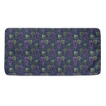 Watercolor Purple Grapes Pattern Print Towel