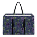 Watercolor Purple Grapes Pattern Print Utility Tote Bag