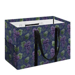 Watercolor Purple Grapes Pattern Print Utility Tote Bag