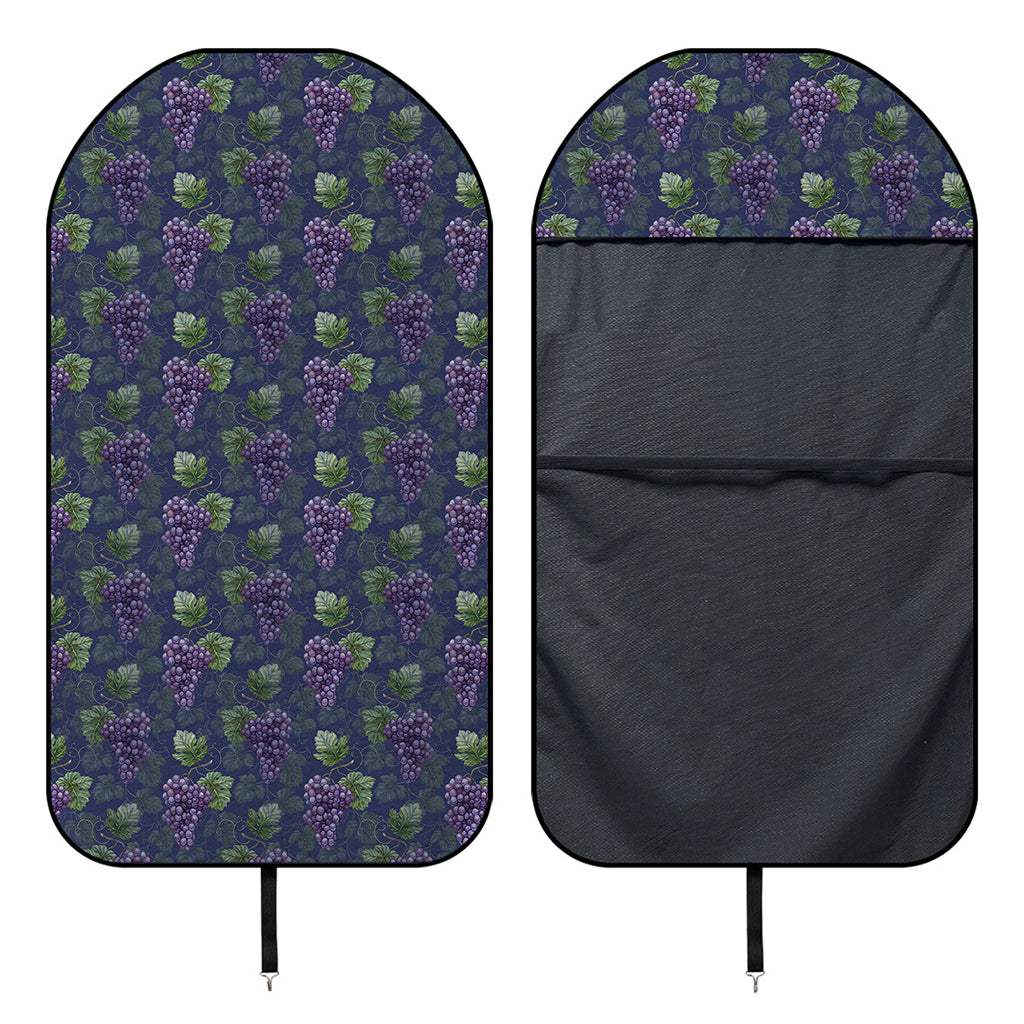 Watercolor Purple Grapes Pattern Print Waterproof Car Seat Cover