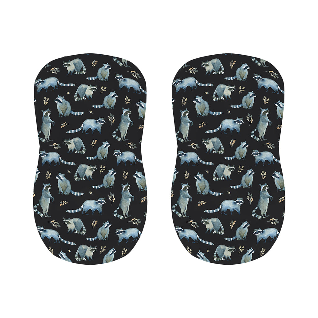 Watercolor Raccoon Pattern Print Bar Stool Covers