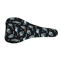 Watercolor Raccoon Pattern Print Bicycle Seat Cover