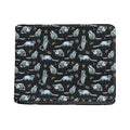 Watercolor Raccoon Pattern Print Bifold Wallet