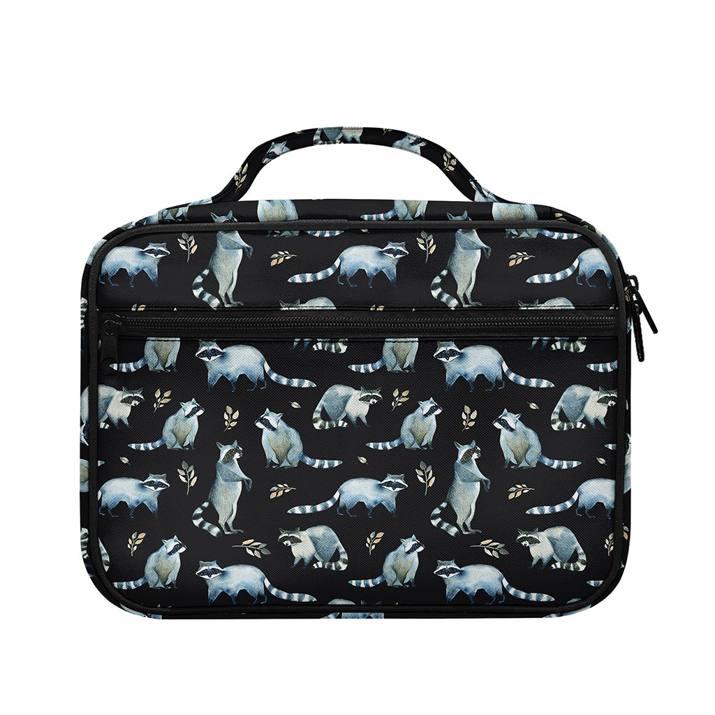 Watercolor Raccoon Pattern Print Briefcase Bible Bag