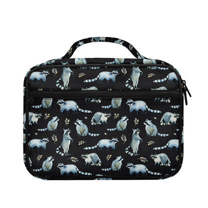 Watercolor Raccoon Pattern Print Briefcase Bible Bag