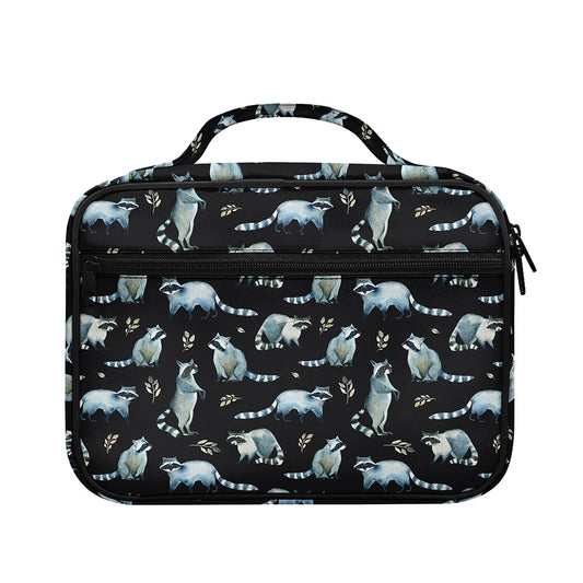 Watercolor Raccoon Pattern Print Briefcase Bible Bag