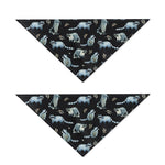 Watercolor Raccoon Pattern Print Dog Bandana