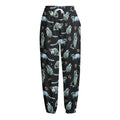 Watercolor Raccoon Pattern Print Fleece Lined Knit Pants
