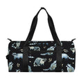 Watercolor Raccoon Pattern Print Gym Bag