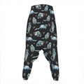 Watercolor Raccoon Pattern Print Hammer Pants