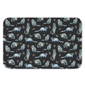 Watercolor Raccoon Pattern Print Indoor Door Mat