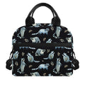 Watercolor Raccoon Pattern Print Insulated Lunch Bag
