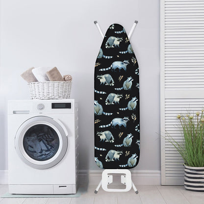 Watercolor Raccoon Pattern Print Ironing Board Cover