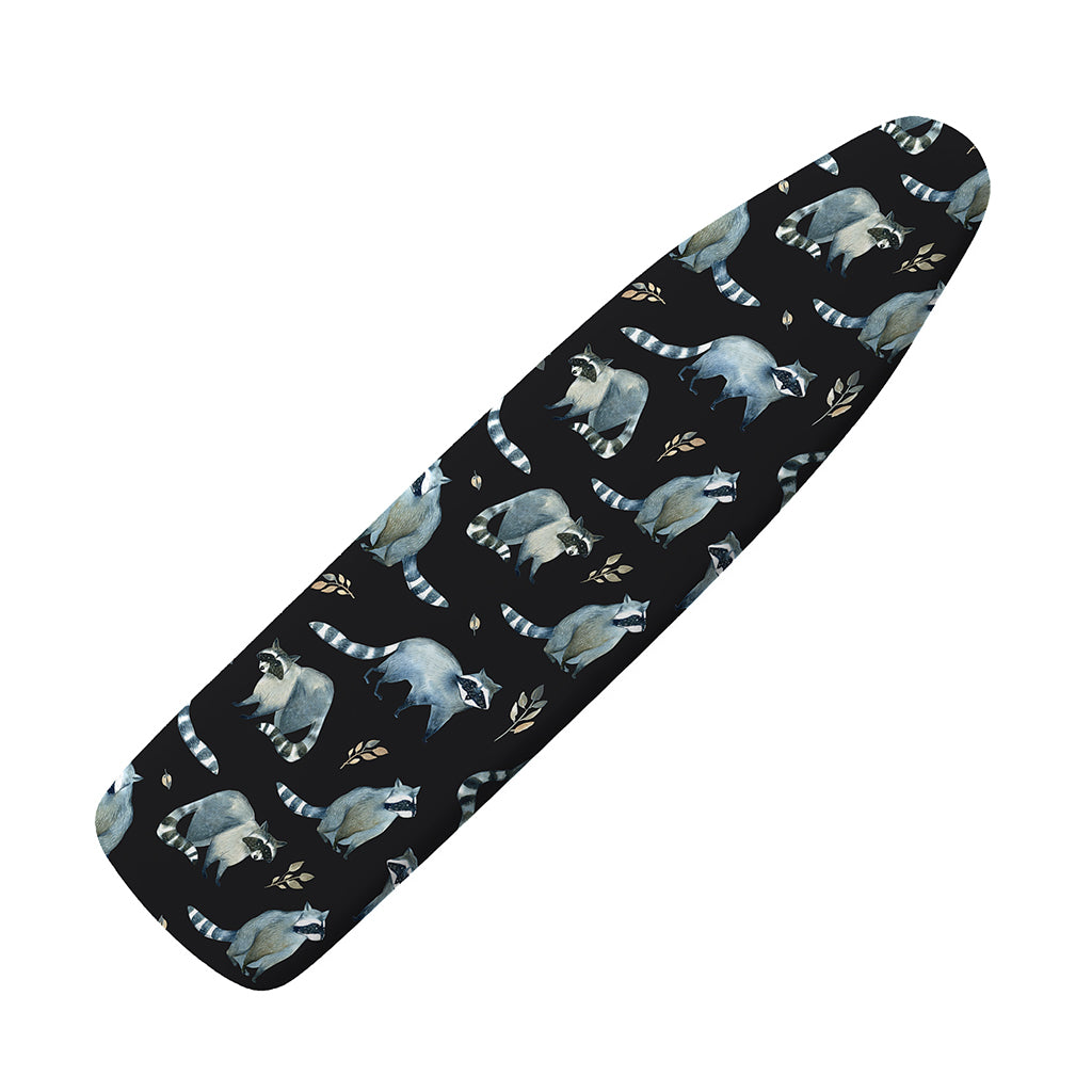 Watercolor Raccoon Pattern Print Ironing Board Cover