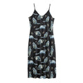 Watercolor Raccoon Pattern Print Jersey Midi Cami Dress